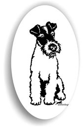 Produktbild von Foxterrier Drahthaar Sticker
