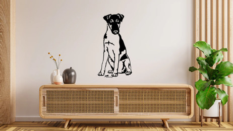 Produktbild von Foxterrier Glatthaar Wandtattoo Wandbild Wandsticker Wandaufkleber Wanddekoration