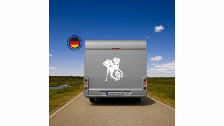 Produktbild von Foxterrier Rauhaar Kopf Auto Wohnmobil Aufkleber