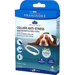 Produktbild von Francodex Anti-Stress-Halsband mit Baldrian für Hunde bis 25 kg 60 cm - 60 cm