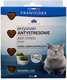 Produktbild von FRANCODEX Anti-Stress-Leckerli mit Katzenminze für Katzen 12 Stück.