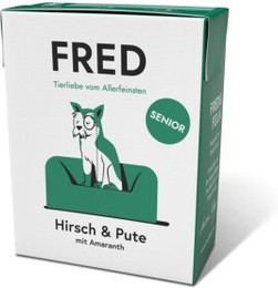 Produktbild von Fred & Felia FRED Senior Hirsch & Pute Nassfutter - 10 x 390 g