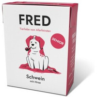 Produktbild von Fred & Felia FRED Senior Schwein Nassfutter - 10 x 390 g