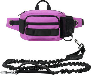 Produktbild von Freihändige Hundeleine, einziehbare Bungee-Leine mit Gürteltasche für das Hundetraining und Spaziergänge