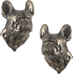 Produktbild von French Bulldog Hängende Büste Hundestatue braun