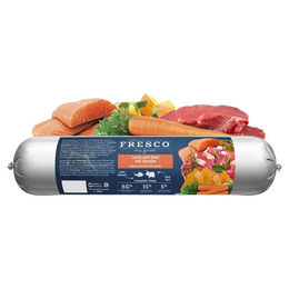 Produktbild von FRESCO BarfWurst Lachs und Rind mit Karotte 400 g