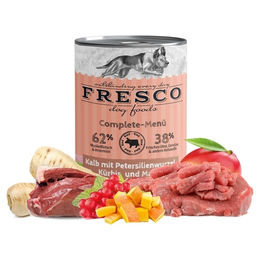 Produktbild von FRESCO Complete-Menü Kalb mit Petersilienwurzel, Mango und Johannisbeere 400 g - 12 Stück
