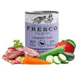 Produktbild von FRESCO Complete-Menü Lamm mit Zucchini, Karotte und Apfel 400 g - 12 Stück