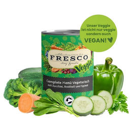 Produktbild von FRESCO Complete-Menü Vegetarisch mit Zucchini, Brokkoli und Spinat 400 g - 12 Stück