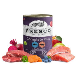 Produktbild von FRESCO Complete Plus Lachs mit Rind 400 g - 12 Stück