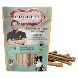 Produktbild von FRESCO Martin Rütter Kaustange mit Ente, Glucosamin und Grünlippmuschelextrakt 150 g