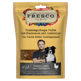 Produktbild von FRESCO Martin Rütter Trainingsdrops Huhn mit Blaubeeren und Kranbeeren 150 g