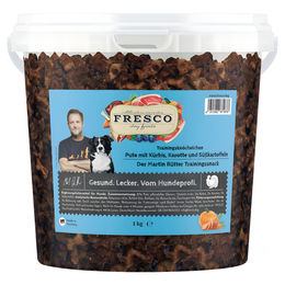 FRESCO Martin Rütter Trainingsknöchelchen Pute mit Kürbis, Karotte und Süßkartoffel 1 kg Eimer – Bild 1 von 6
