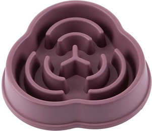 Produktbild von Fressnapf für langsames Fressen Rutschfest Verhindert Verschlucken Lebensmittelqualität PP Großes Haustier Puzzle Fressnapf für Klein bernstein