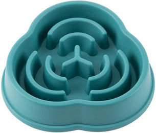 Produktbild von Fressnapf für langsames Fressen Rutschfest Verhindert Verschlucken Lebensmittelqualität PP Großes Haustier Puzzle Fressnapf für Klein grün