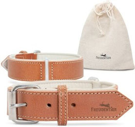 Produktbild von Freudentier gefüttertes Halsband aus Leder cognac 29 cm, 2 cm