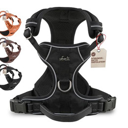 Produktbild von FREUDENTIER Hundegeschirr mit Griff und atmungsaktiver Mesh-Polsterung