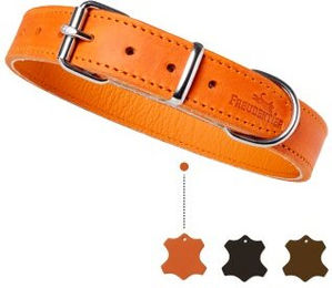 Produktbild von Freudentier Hundehalsband aus weichem Fettleder