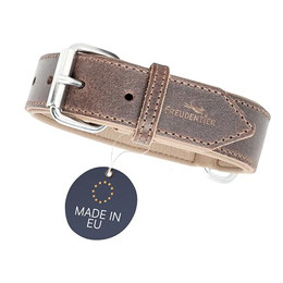 Produktbild von FREUDENTIER Hundehalsband aus zertifiziertem Leder gepolstert