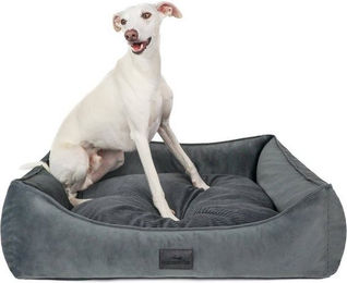 Produktbild von Freudentier Hundekorb VelvetTwist mit Cord und Velour Wendekissen