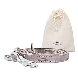 FREUDENTIER Hundeleine aus zertifiziertem Leder 2m, 3-fach verstellbar - 2 m – Bild 1 von 6