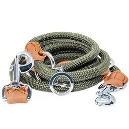 Produktbild von Freudentier Umhängeleine, Hundeleine 3m oliv