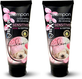 Produktbild von FREXIN Sensitive Welpen-Shampoo und Spülung Honig & Baumwolle - 220 g