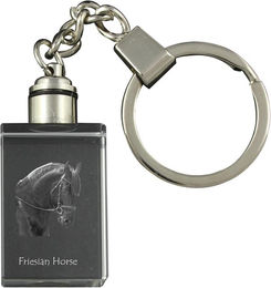 Produktbild von Friesian horse I - Crystal pendant with photo of a horse, illuminated pendant, unique gift by Art-Dog brand transparent