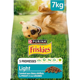 Produktbild von FRISKIES Light Adult Trockenfutter für Hunde mit Huhn und Gemüse - 7 kg
