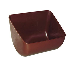 Produktbild von Fritz Göbel Futterspender Göbel Rechtecktrog, 12 Liter, braun, Kunststoff, 20501