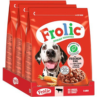 Produktbild von FROLIC Naturally Irresistible Halbfeuchte Vollnahrung mit frischem Rindfleisch - 3 x 2,6 kg