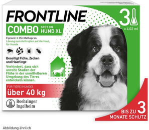 Produktbild von Frontline® Combo Spot-on Hund XL ( ab 40 kg) - 3 Pipetten x 4,02 ml