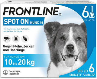 Frontline Spot-on für Hunde M (10-20 kg) - 6 Pipetten – Bild 1 von 5