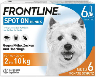 Frontline Spot-on für Hunde S (2-10 kg) - 6 Pipetten – Bild 1 von 5