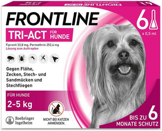 Frontline Tri-Act für Hunde 2-5 kg - 6 Pipetten – Bild 1 von 5