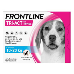 Produktbild von FRONTLINE TRI-ACT Hund M gegen Zecken, Flöhe & Mücken