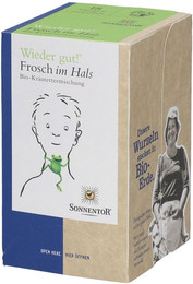 Produktbild von Frosch im Hals Tee Bio – Wohltuender Kräutertee für Hals und Stimme 27 g, DK-Beutel