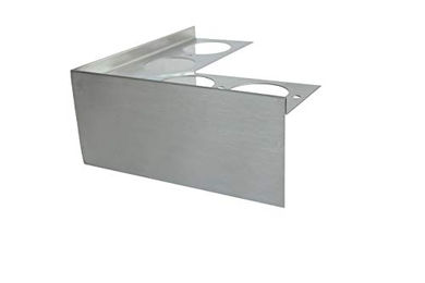 Produktbild von Fuchs Design Terrassenprofil Ecke V2A Edelstahl 95/13 mm Höhe Silber