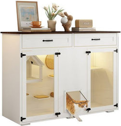 Produktbild von FUFU&GAGA Katzenkäfig mit zwei Schubladen und zwei Türen