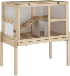 Produktbild von FUFU&GAGA Kleintierkäfig Reptilienbox schwarz mit 2 Schubladen