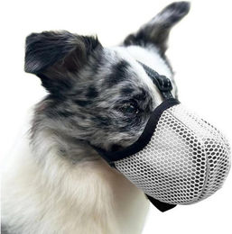 Produktbild von Fuleadture Maulkorb Verstellbarer Maulkorb für Hunde – Atmungsaktiv, Reflektierend, Verhindert Fressen, Kauen und Beißen