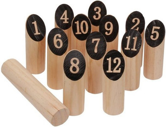 Produktbild von FunTomia Outdoor-Spiel Kubb Holzspiel 13-teilig
