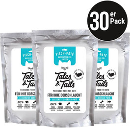 Produktbild von Für Ihre Dorschlaucht Nassfutter für Katzen aus 100% Dorsch - 12 x 100 g