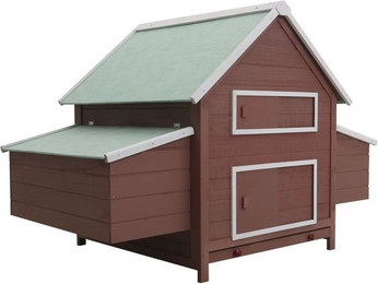 Produktbild von furnicato Hühnerstall Braun 157x97x110 cm Holz