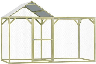 Produktbild von furnicato Hühnerstall Hühnerkäfig 3x1,5x2 m imprägniertes Kiefernholz