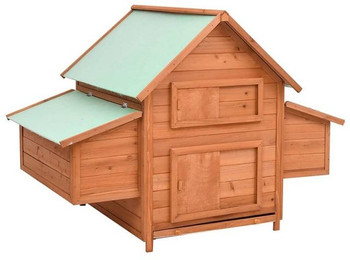 Produktbild von furnicato Hühnerstall Massivholz Tanne 150x96x110 cm