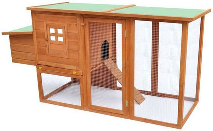 Produktbild von furnicato Hühnerstall mit Legenest aus Holz