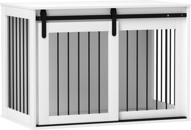 Produktbild von furnicato Hunde-Transportbox Hundebox mit Schiebetür, Belüftung,