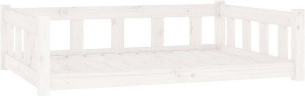 Produktbild von furnicato Hundebett aus massivem Kiefernholz Weiß