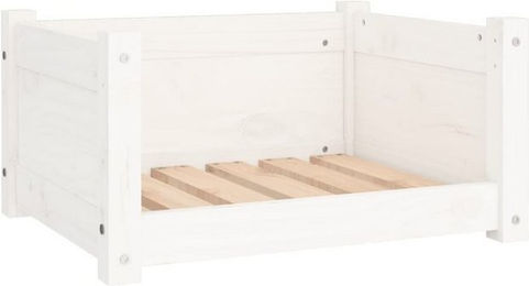 Produktbild von furnicato Hundebett aus massivem Kiefernholz Weiß